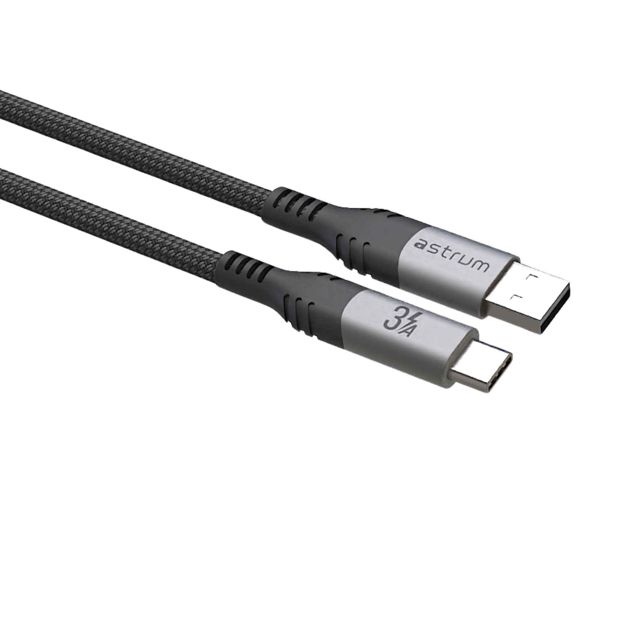 VMAC20 CABLE USB A- C M-M 1.2M BRAID GR