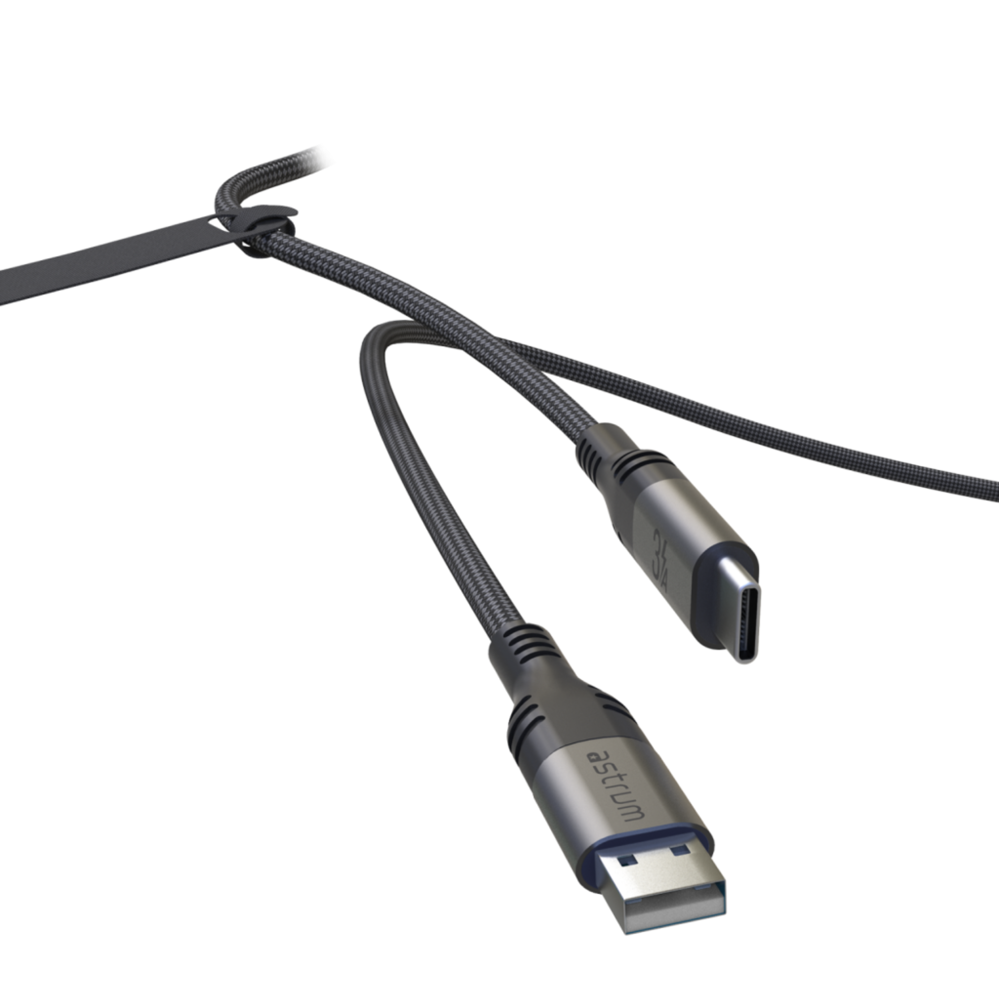 VMAC20 CABLE USB A- C M-M 1.2M BRAID GR