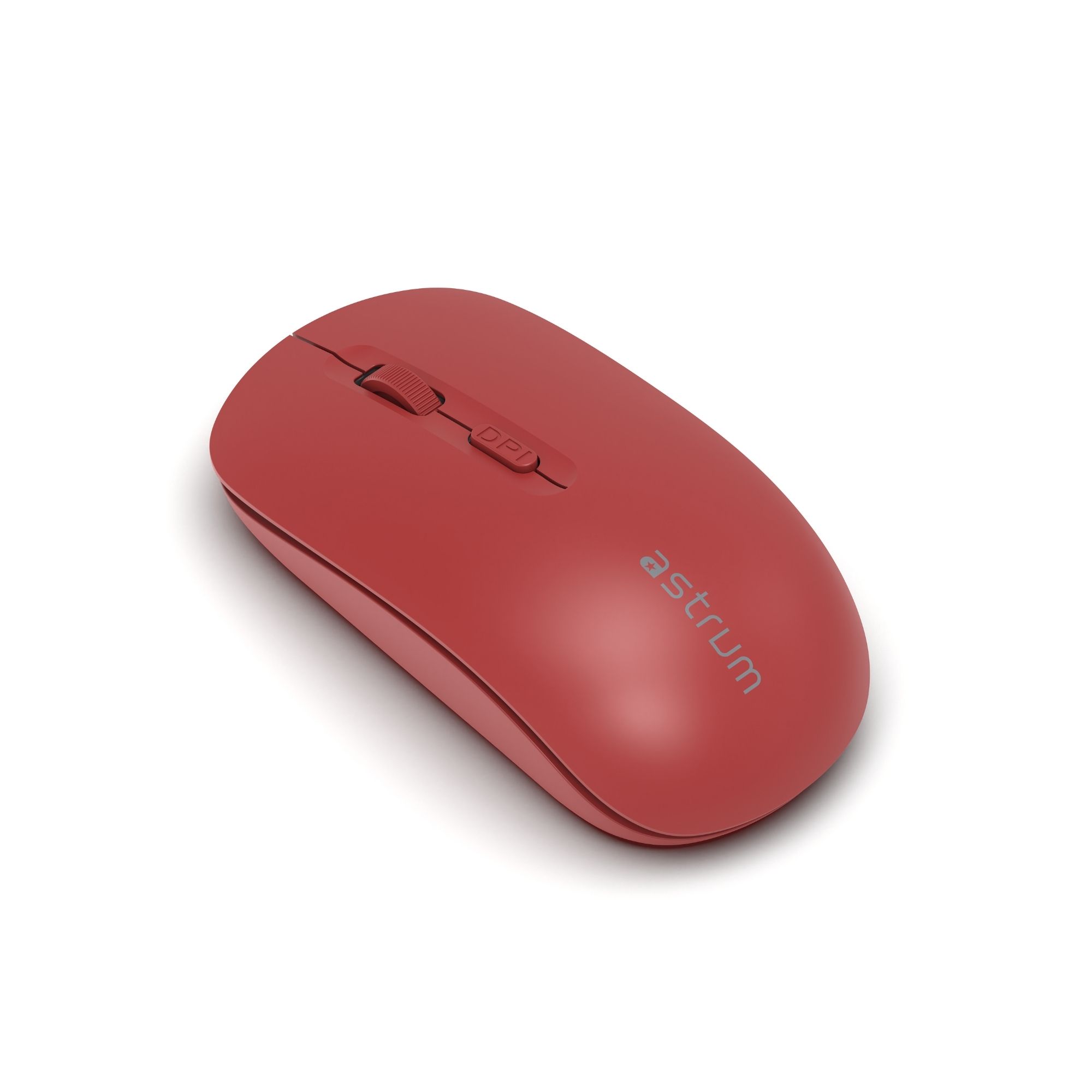 Astrum Wireless Silent Mouse, Dual Mode BT + 2.4GHz, 1600 DPI - MW20D (Red)