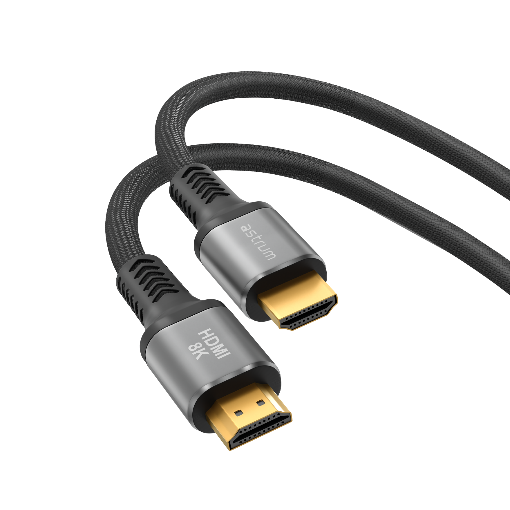 HDMI 2.1 Braided Cable, 8K@60Hz, 48Gbps, Gold-Plated, 1.5m – HD21B