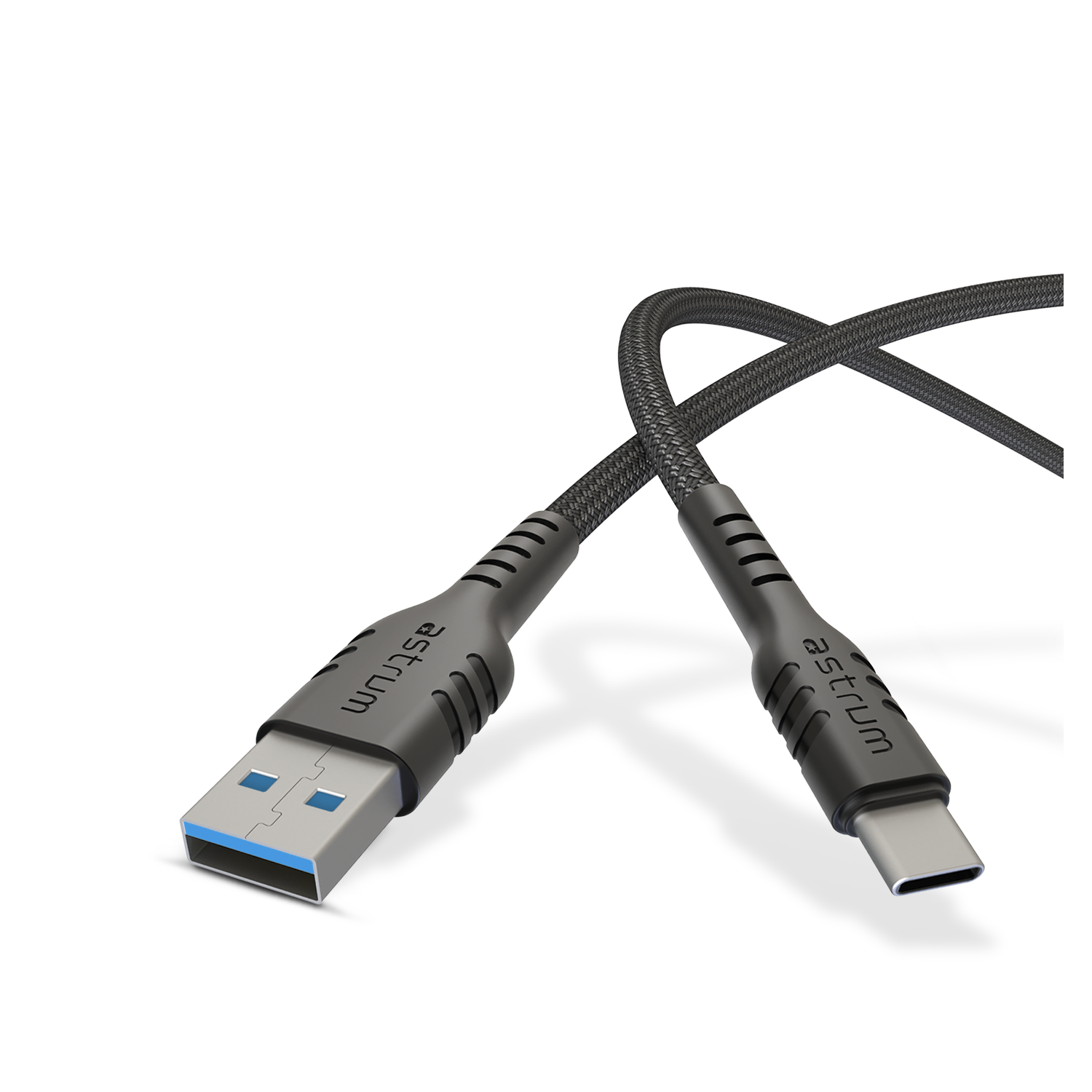 Astrum USB 3.0 Superspeed Braided USB-A to USB-C Cable, 5Gbps, 3A – UAC30B