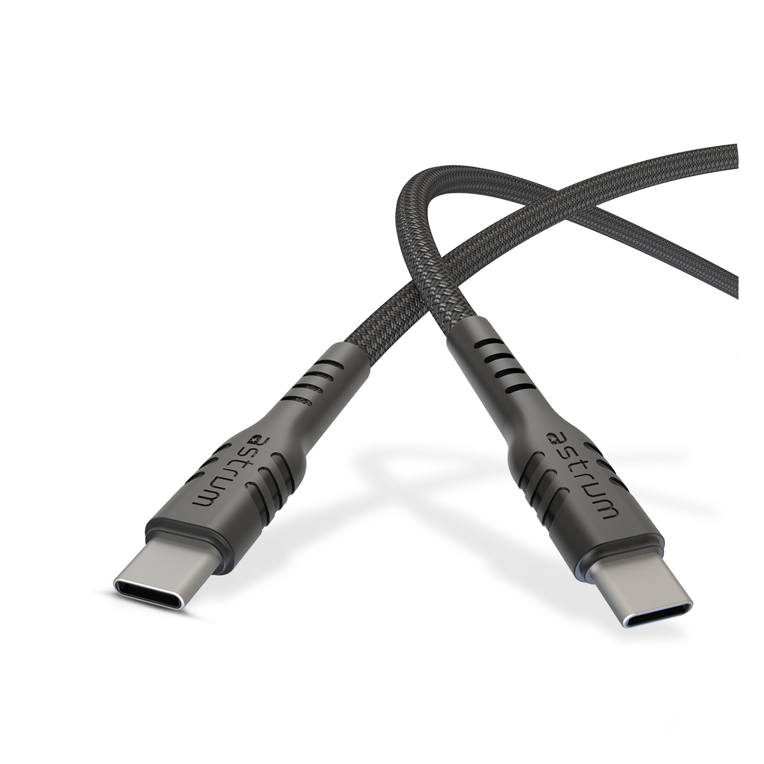 Astrum USB-C PD Cable, 100W, E-Marker, Braided, 1.0m, Black – UCC100B