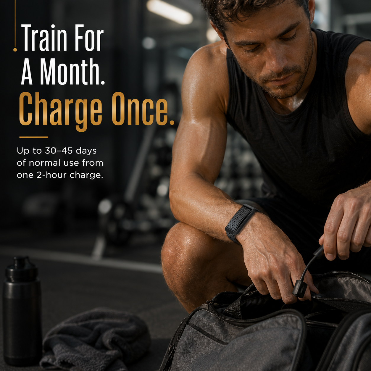 Astrum Fitness Band, 45-Day Battery, Strava, 121 Sports, Silicone - SB100N