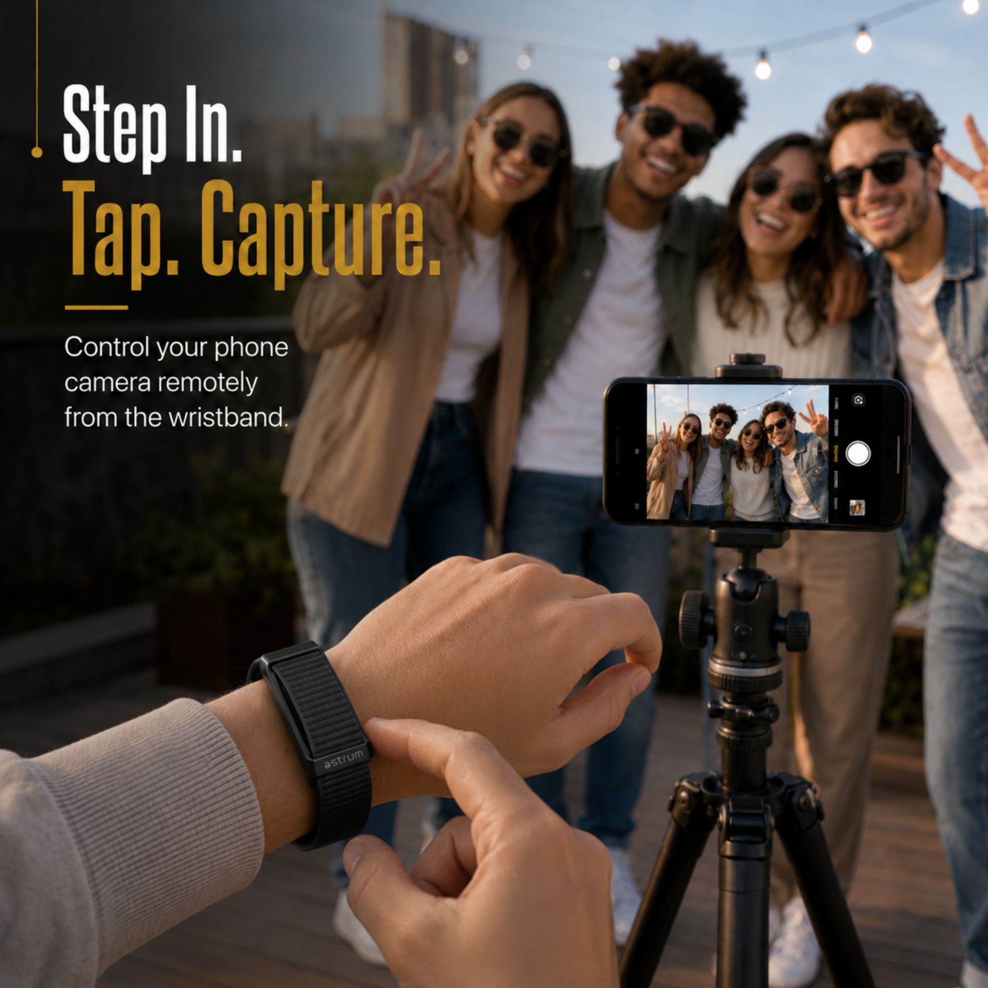 Astrum Smart Fitness Band, 45-Day Battery, Sleep & SpO2, Fabric - SB100N