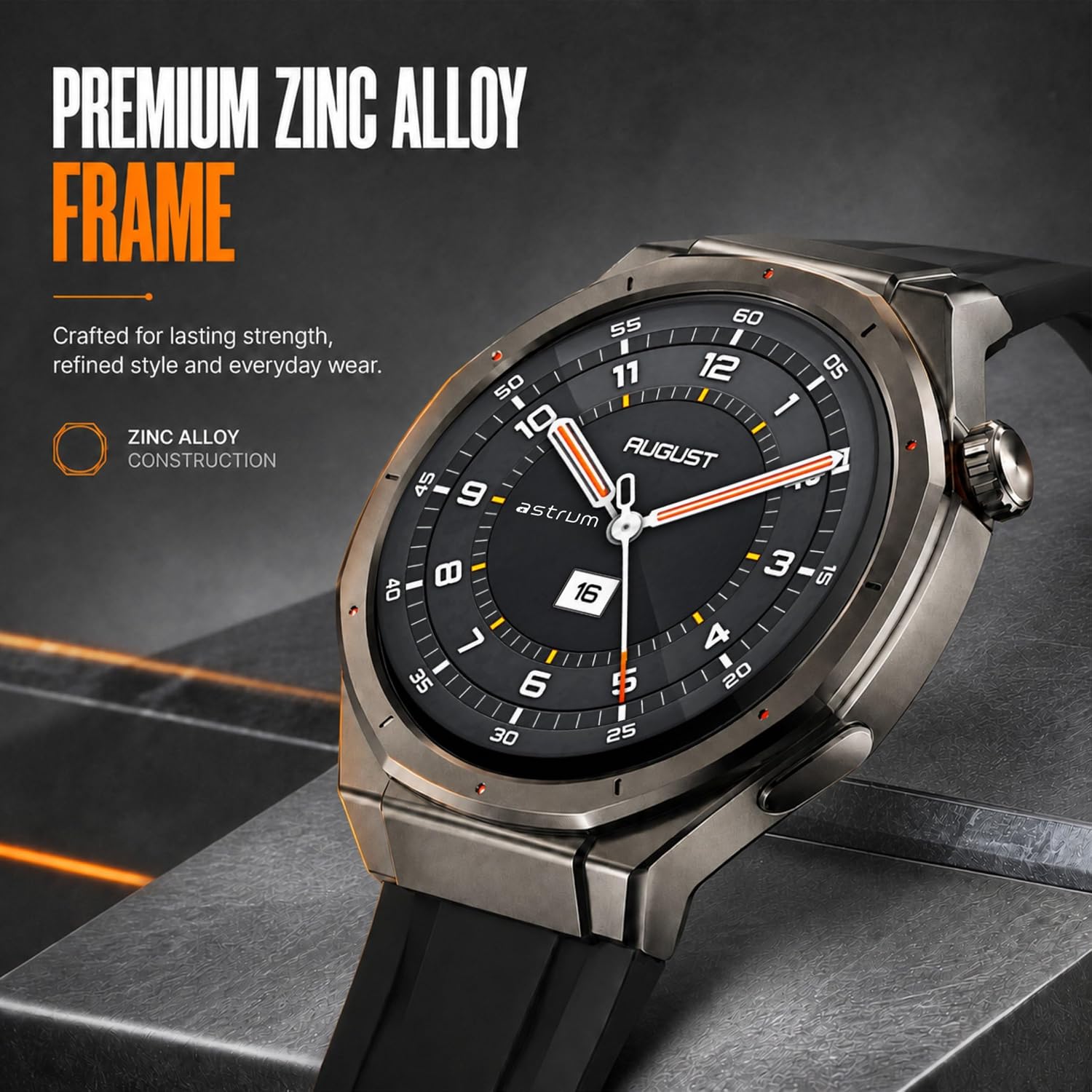 Smart Watch, Zinc Alloy, BT Calling, IP68 - SW130R