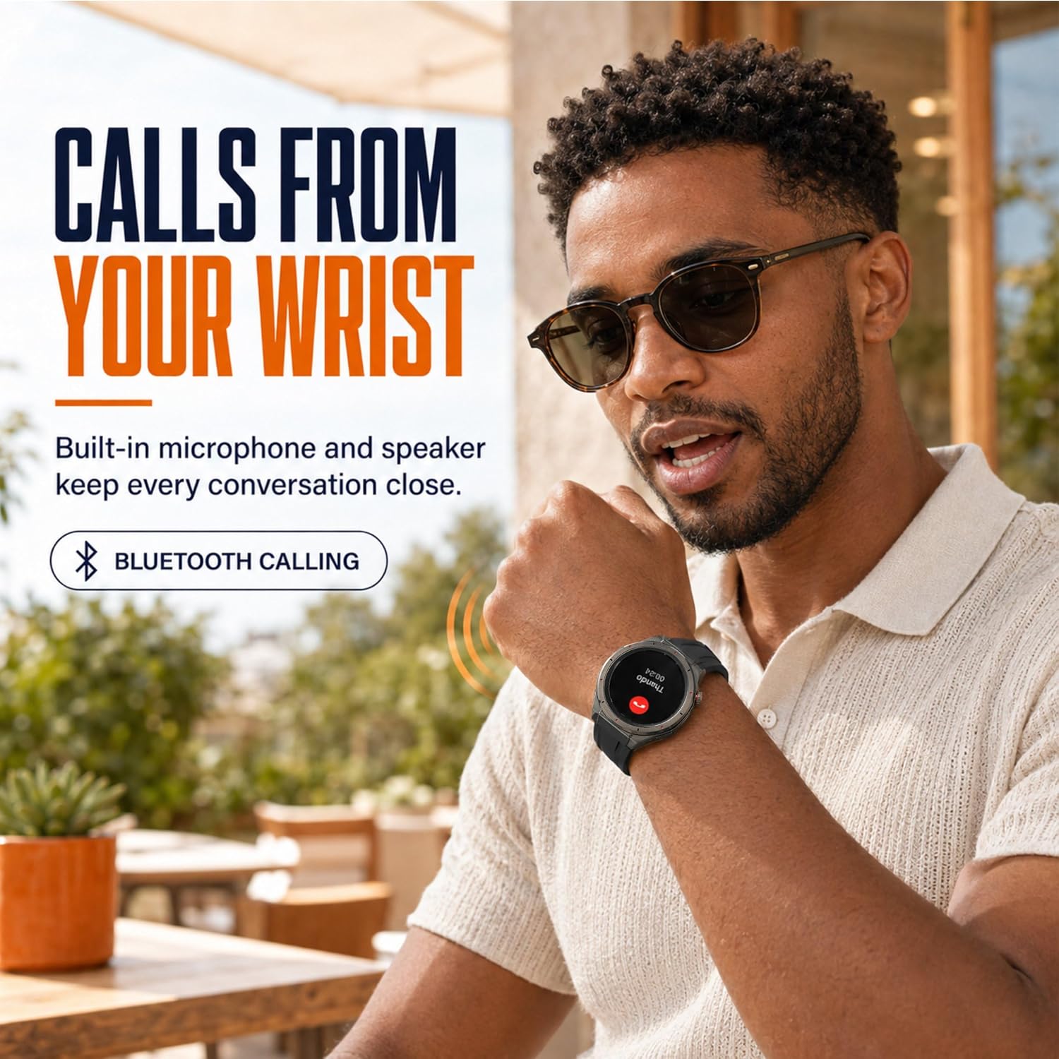 Smart Watch, Zinc Alloy, BT Calling, IP68 - SW130R